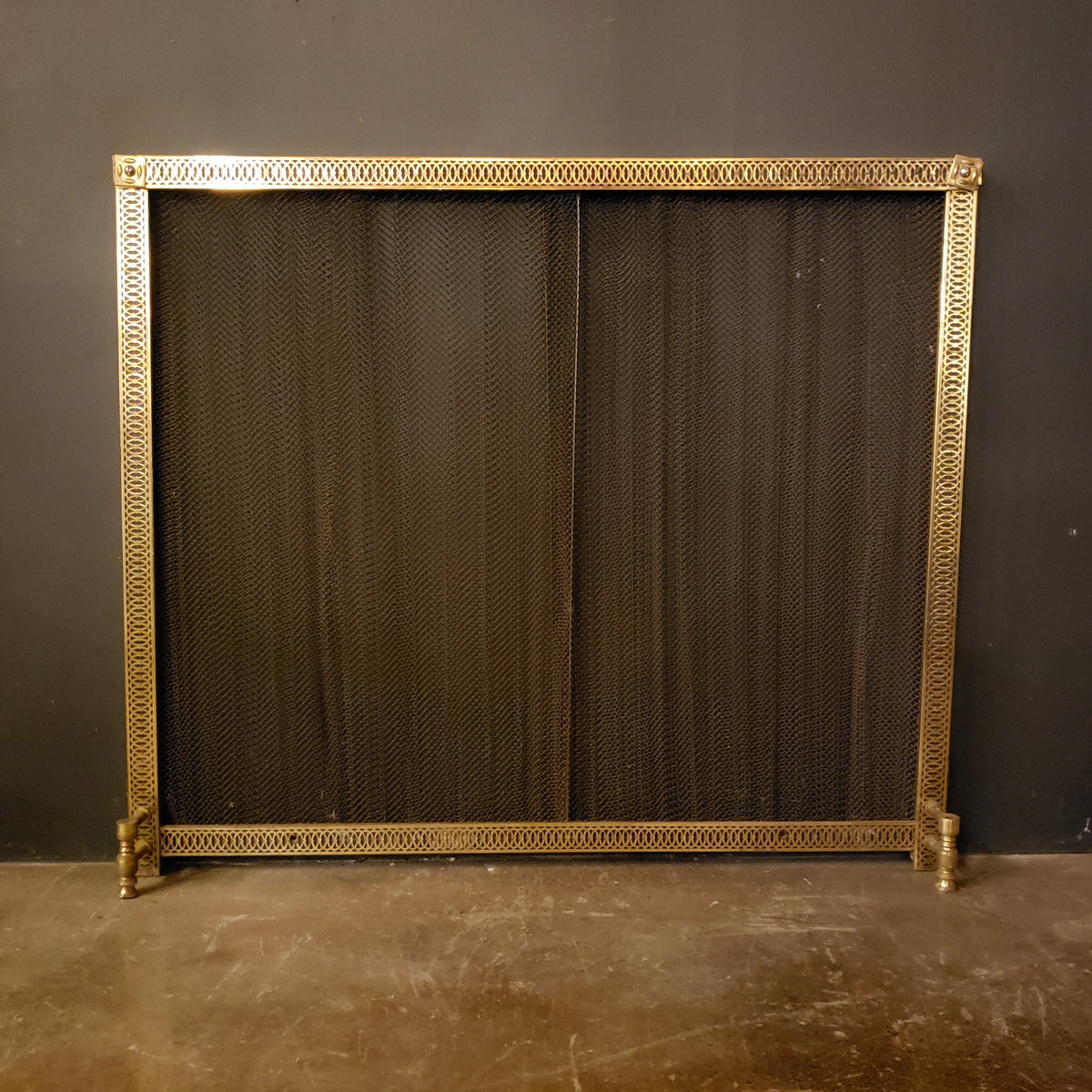 Antique Fireplace Screen (36-¼ x 31) – The Door Store