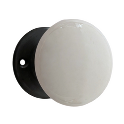 Doorknob Set - Porcelain White