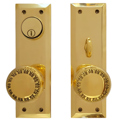 Entrance Doorknob Set - Egg & Dart (Mortise)