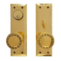 Entrance Doorknob Set - Egg & Dart (Mortise)