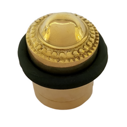 Floor Doorstop - Brass Beaded