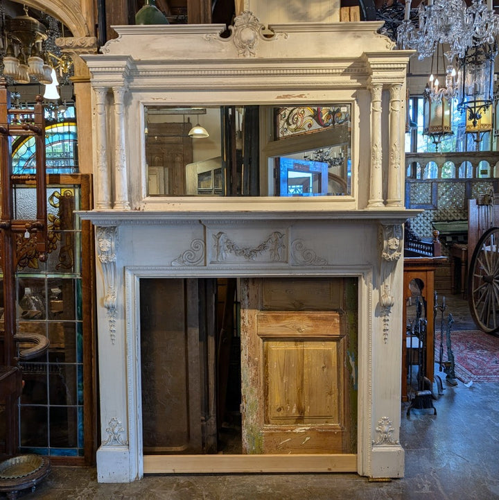 Antique Fireplace Mantel (60