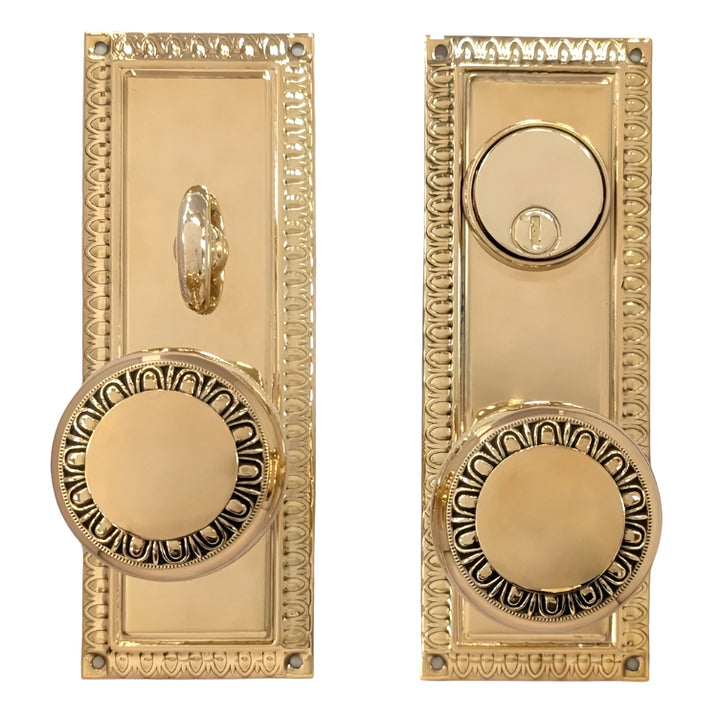 Entrance Doorknob Set - Egg & Dart (Mortise)