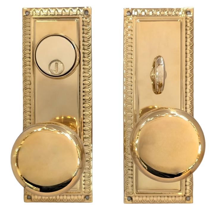 Entrance Doorknob Set - Egg & Dart (Mortise)