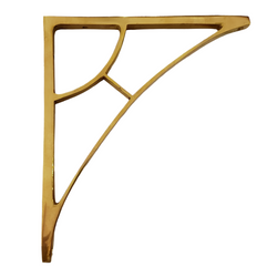 Contemporary Brass Shelf Bracket (8" x 7")