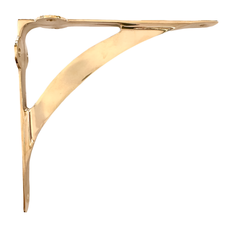 Classic Brass Shelf Bracket (7-½