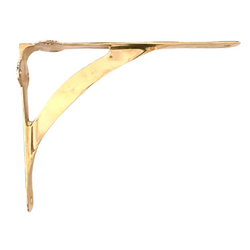 Classic Long Brass Shelf Bracket (7-½" x 9-¾")