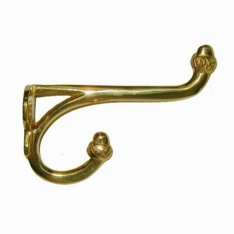 Brass Hook - Acorn