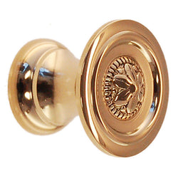 Cabinet Knob - Brass Colonial (1")